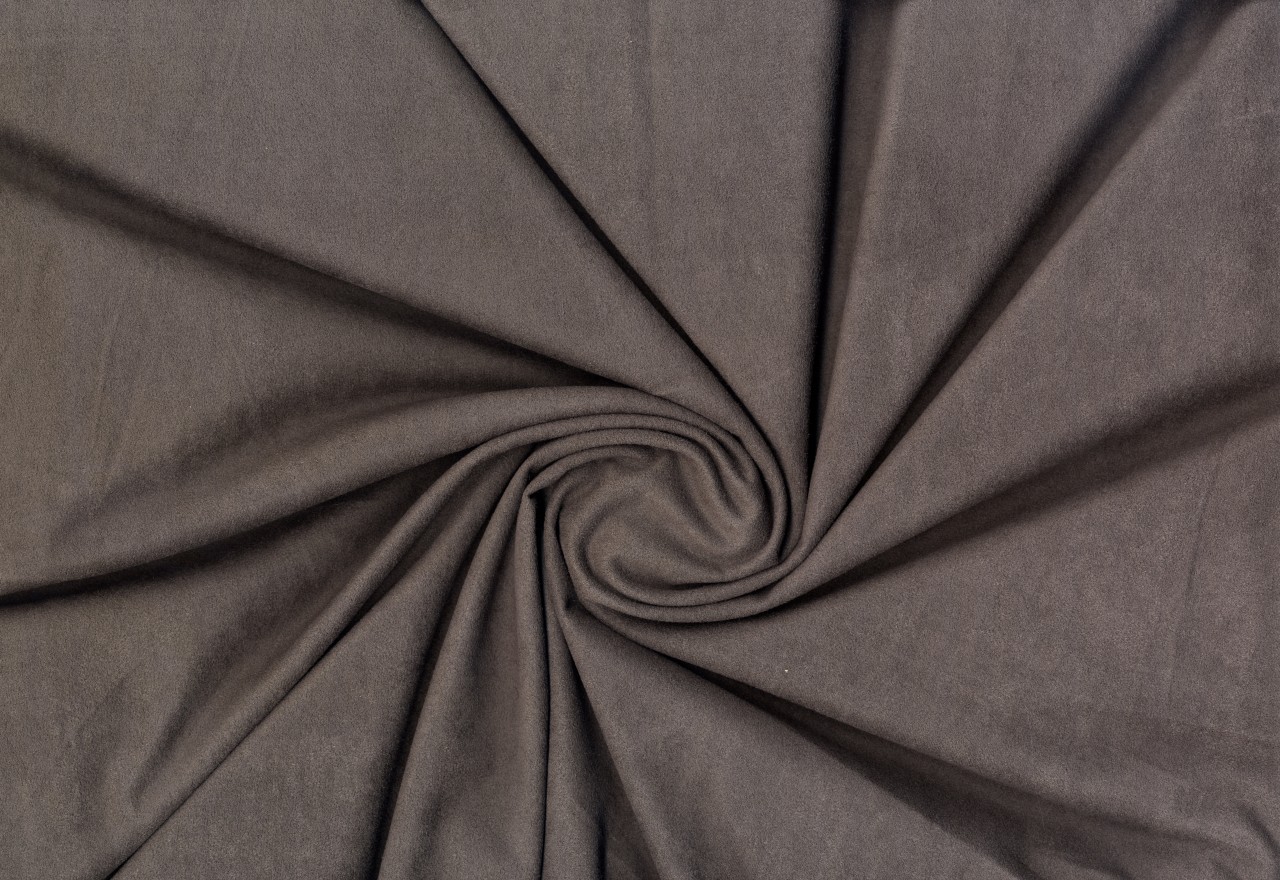 Knit Suede Micro Suede Fabric by the Yard 2-Way Stretch Polyester Spandex 160GSM