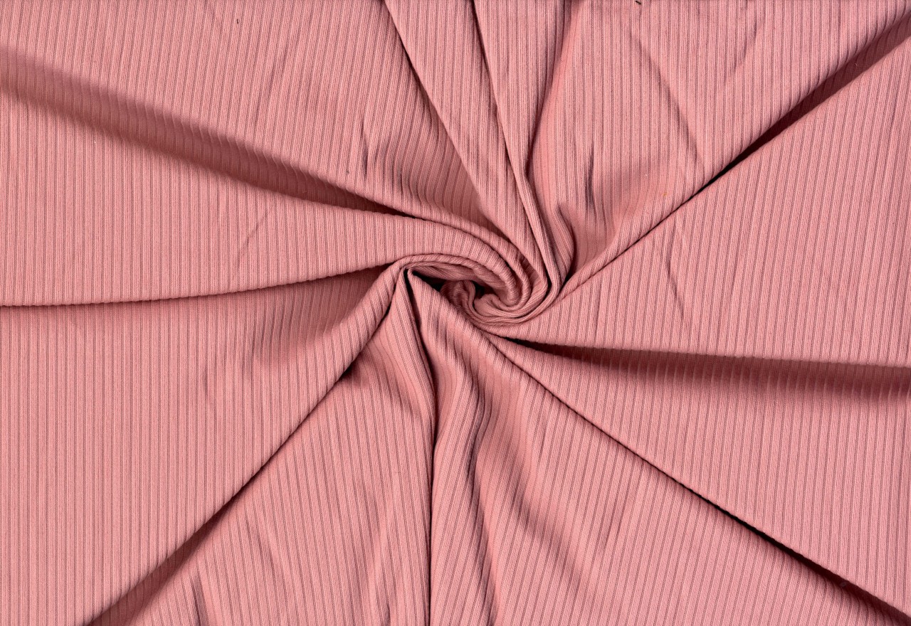 Nile Rib Knit Fabric by the Yard 95% Polyester Spandex 2-Way Stretch Activewear