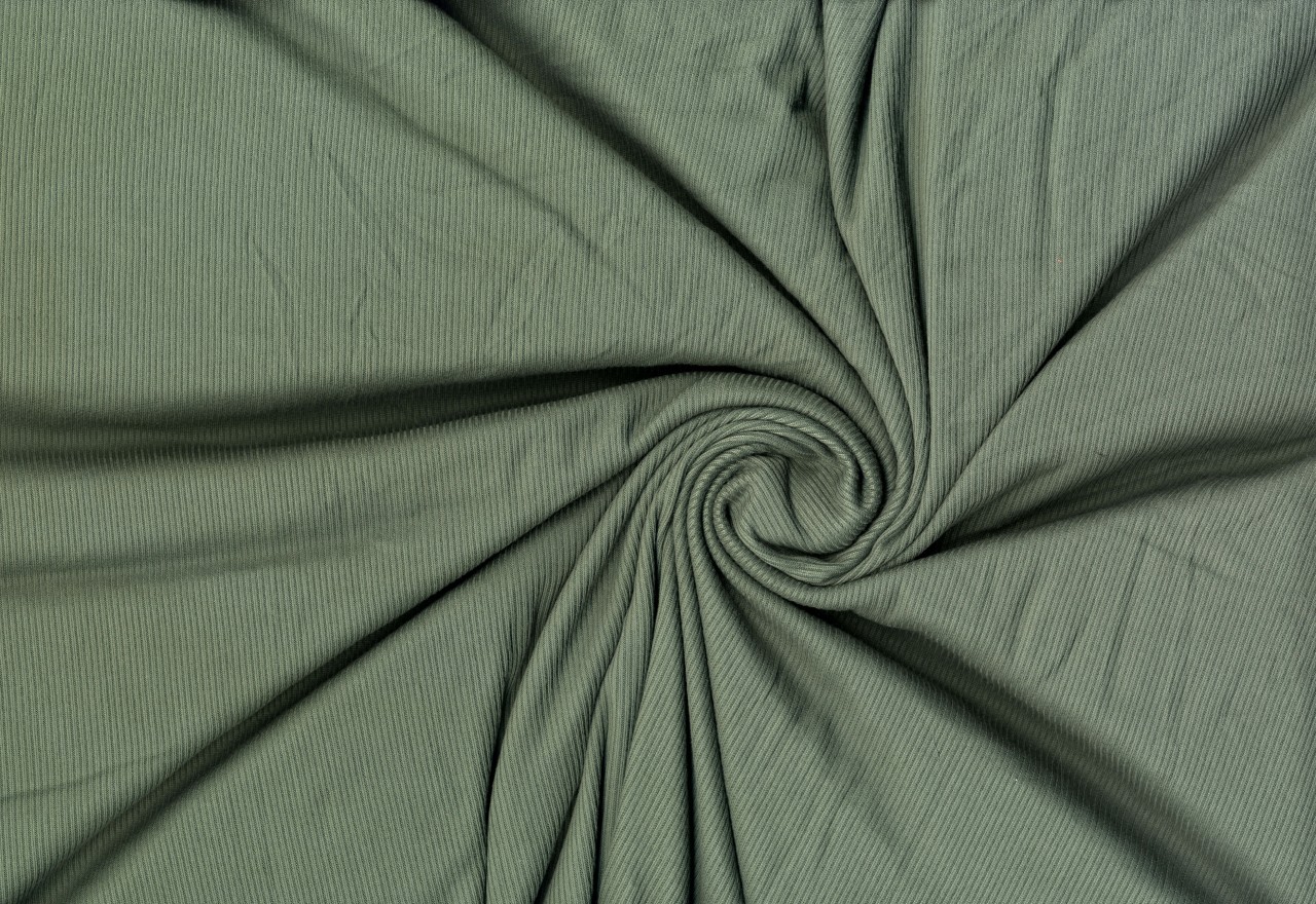 Congo Rib Knit Fabric by the Yard 2-Way Stretch Poly Spandex 190 GSM Dresses