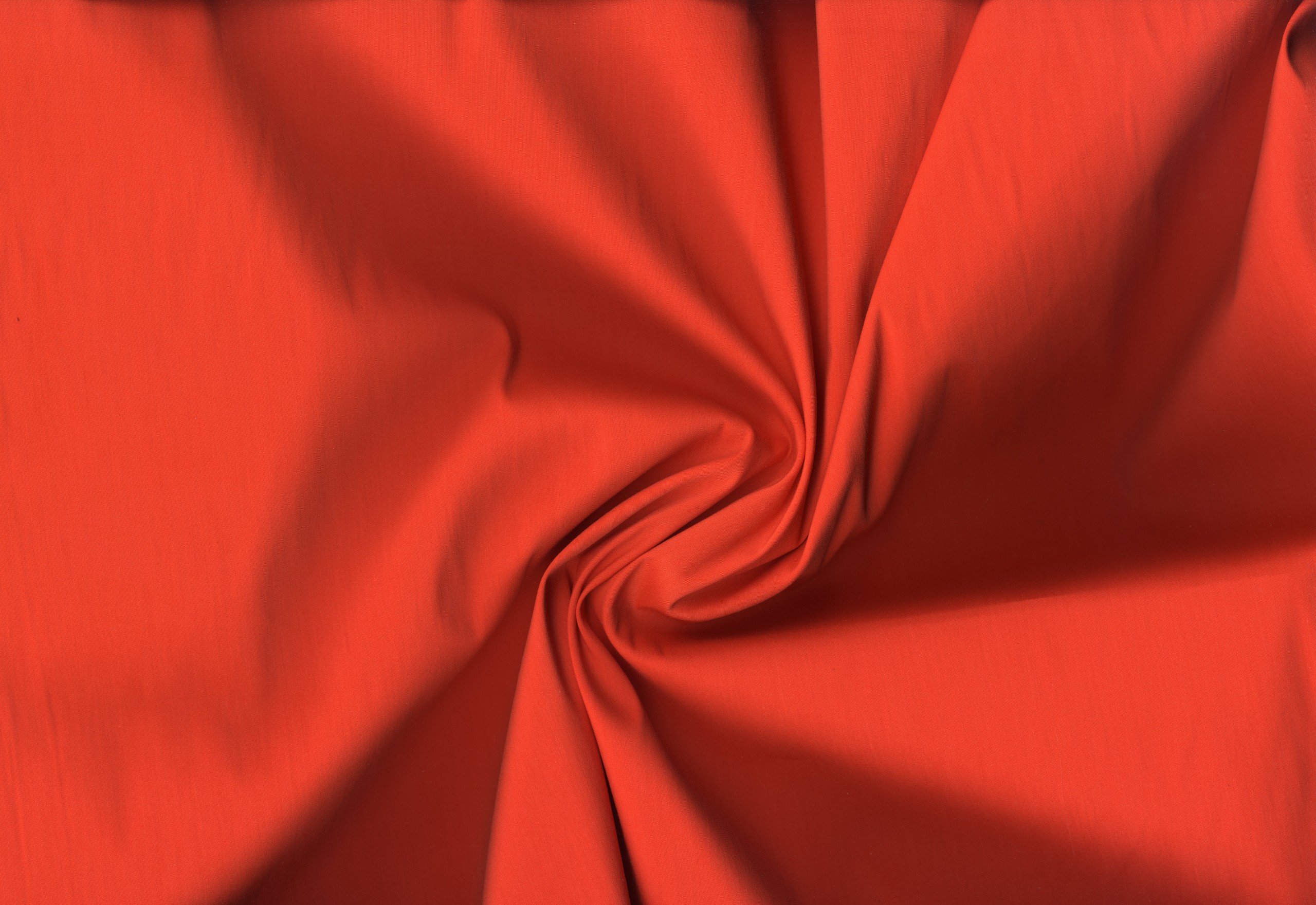 Cotton/Nylon Poplin Fabric by the Yard — Red Fiery, Crisp Lightweight, 14 Colors