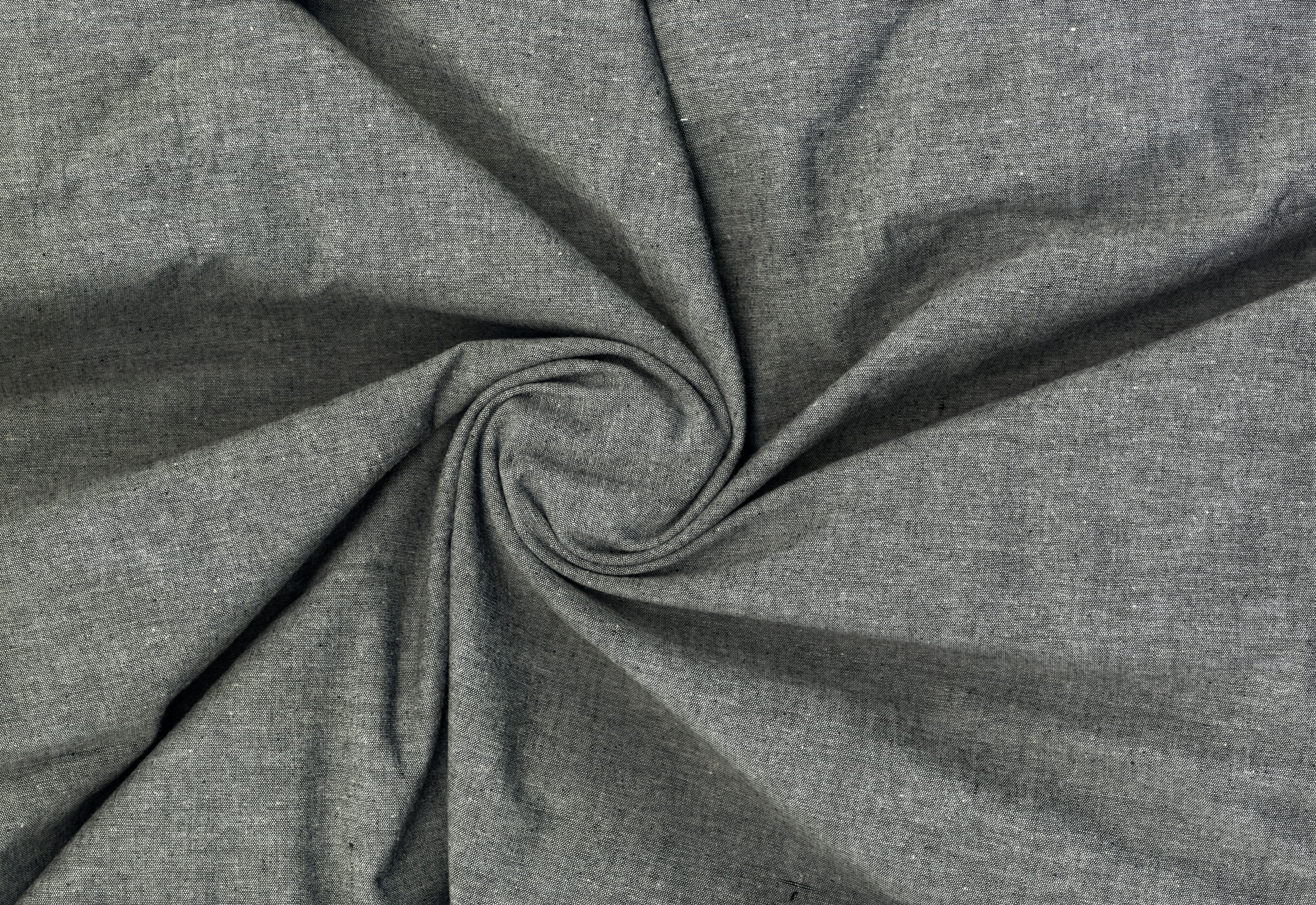 Cotton Stretch Chambray Fabric by the Yard | 2-Way Stretch — 58″ Wide, 3 Colors